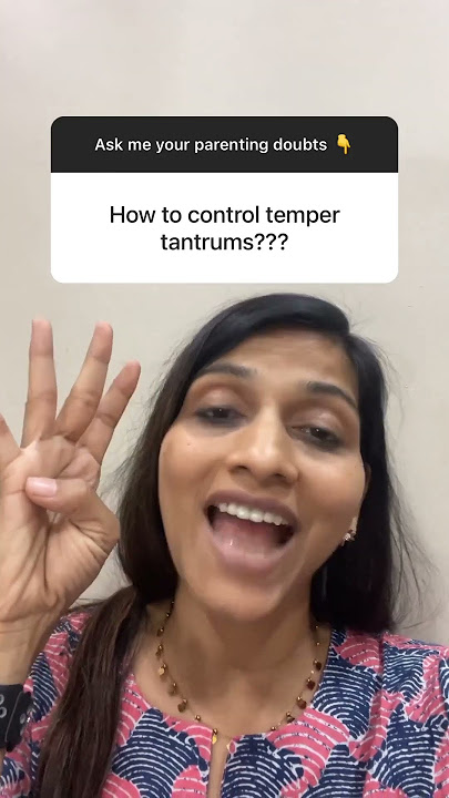 How to control temper tantrums?
