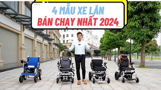 TỔNG HỢP 4 MẪU XE LĂN ĐIỆN NHẬP KHẨU CHÍNH HÃNG TỐT NHẤT 2024 CHO NGƯỜI GIÀ, NGỪOI KHUYẾT TẬT