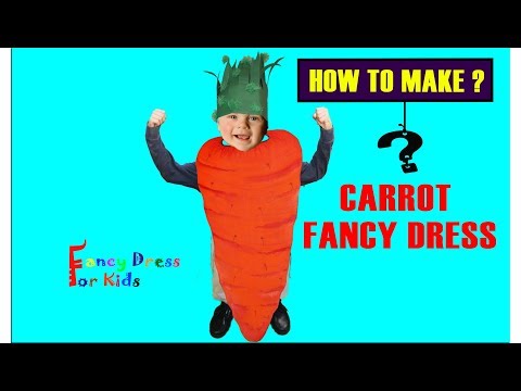 Carrot fancy dress / How to make / vegetable / DIY