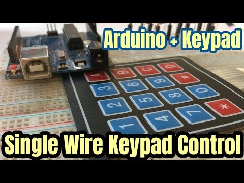 One single analog pin keypad control using Arduino
