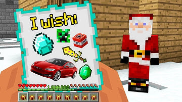 Minecraft NOOB vs PRO : NOOB WROTE CHRISTMAS WISH LETTER TO SANTA ! / Animation (100% trolling)