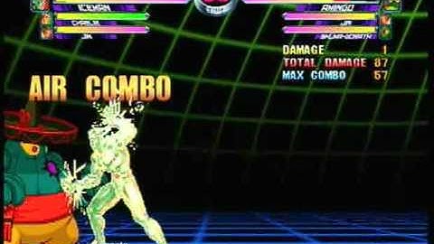 MvC2: Iceman - Tiger Knee xx Arctic Attack combos