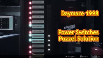 Daymare 1998 - Power Switches Puzzle Solution