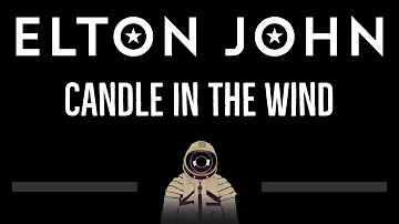 Elton John • Candle In The Wind (CC) 🎤 [Karaoke] [Instrumental Lyrics]
