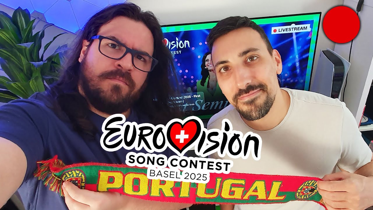 1ª SEMIFINAL EUROVISÃO 2025 - Remedy e Dário Reagem AO VIVO!