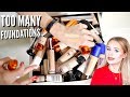 HUGE FOUNDATION COLLECTION + DECLUTTER | sophdoesnails