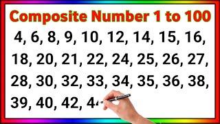 Composite Numbers 1 to 100 || List of Composite Numbers from 1 to 100