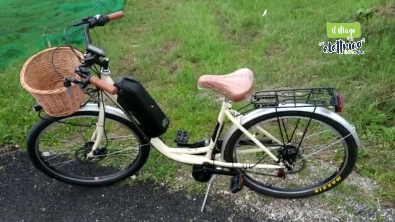 Prova salita molto ripida city bike 750watt - YouTube