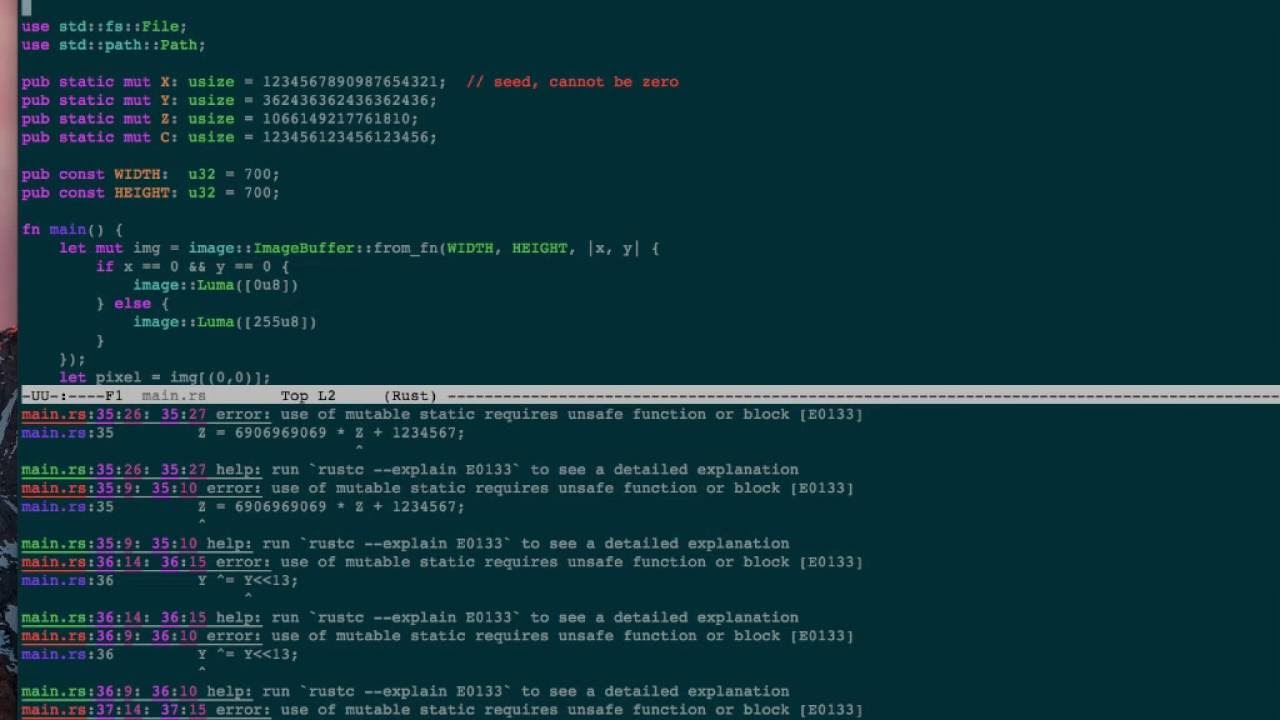 rust lang 002 - KISS Random Number and Static - YouTube