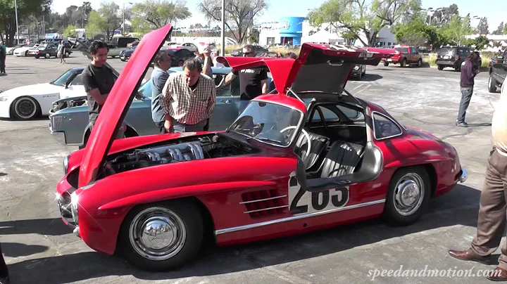No Garage Queen - Jay Leno's 1955 Mercedes-Benz 300SL Gullwing Coupe at Supercar Sunday
