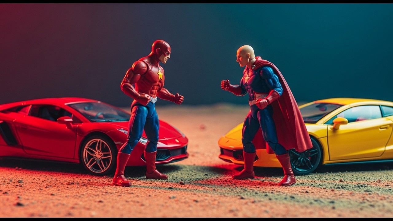 🏎️ Superhero Challenge! Who Will Win the Car Race? 🦸‍♂️🏁🚗 | 3D Kids Fun Story