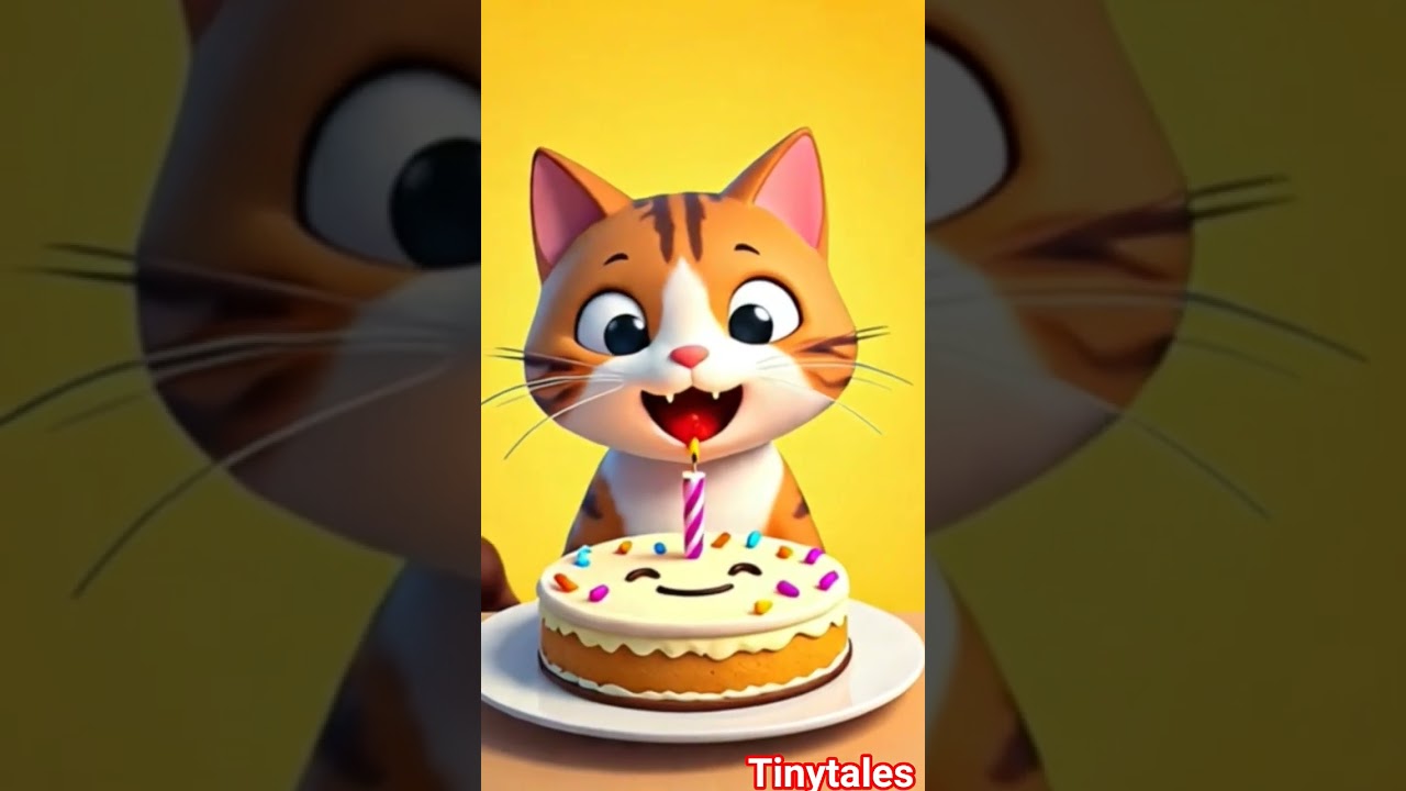 happy birthday 🐈🎂#birthdaysong #animated #cat #goviral #catbdayparty 💗🎂💃
