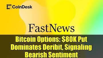 Bitcoin Options: $80K Put Dominates Deribit, Signaling Bearish Sentiment