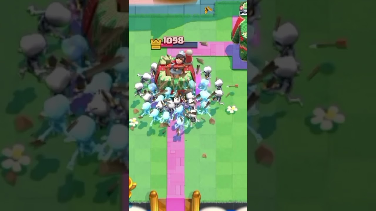 Can a skeleton barrel, mirror and clone 3 crown? 