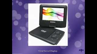 SECURE PORTABLE DVD PLAYER VEHICLE MOUNT Sylvania SDVD7027-C, 7-Inch Portable DVD Player w/Car Bag/Kit, Swivel Screen, USB/SD Card Reader