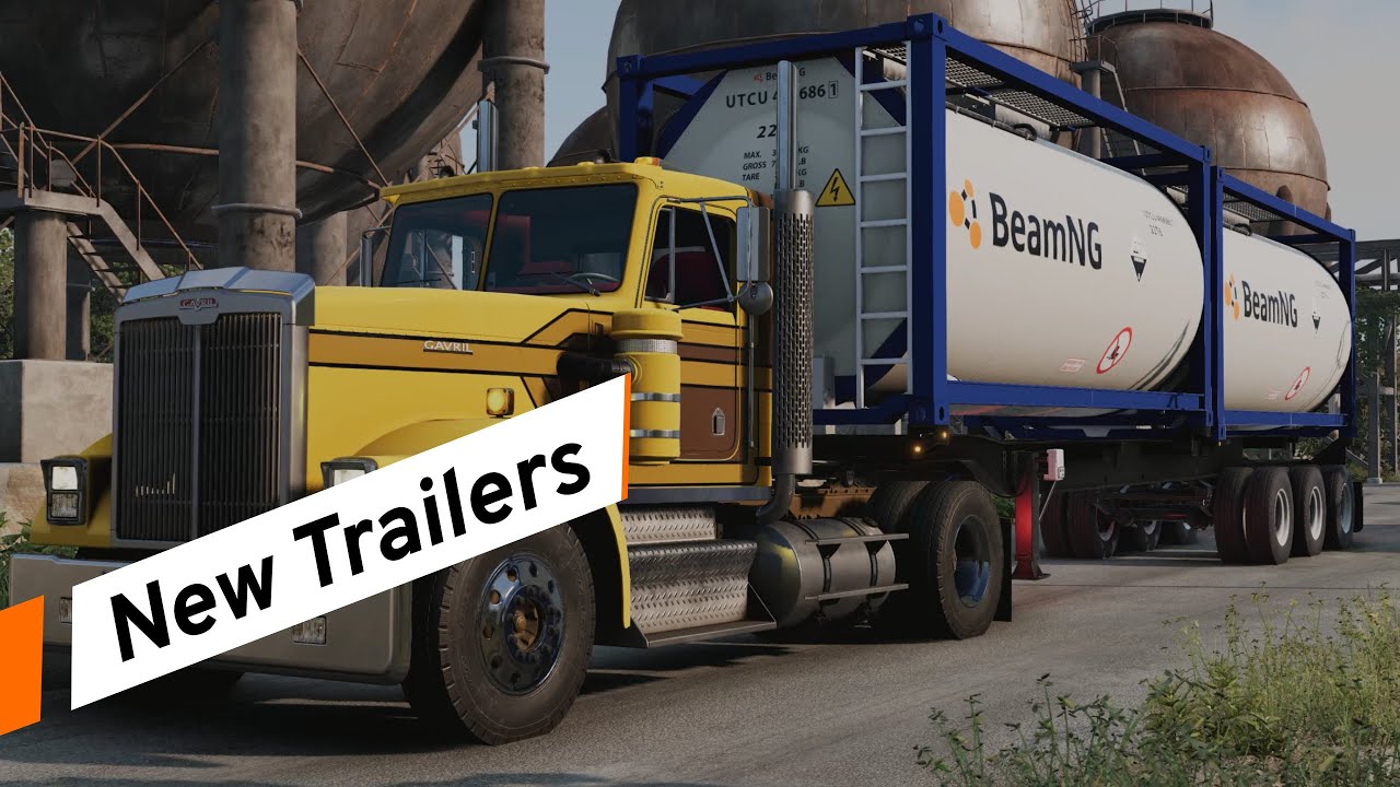 BeamNG.drive - Realistic Fifth Wheel Operation \u0026 Trailer Usage