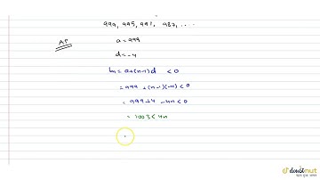 find the first negative term of the sequence 999,995,991,987,