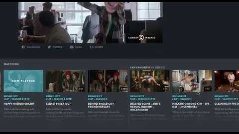 Comedy Central - Flickity in use