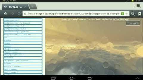 webgl vs chrome, firefox and stock android browser 4.1.2