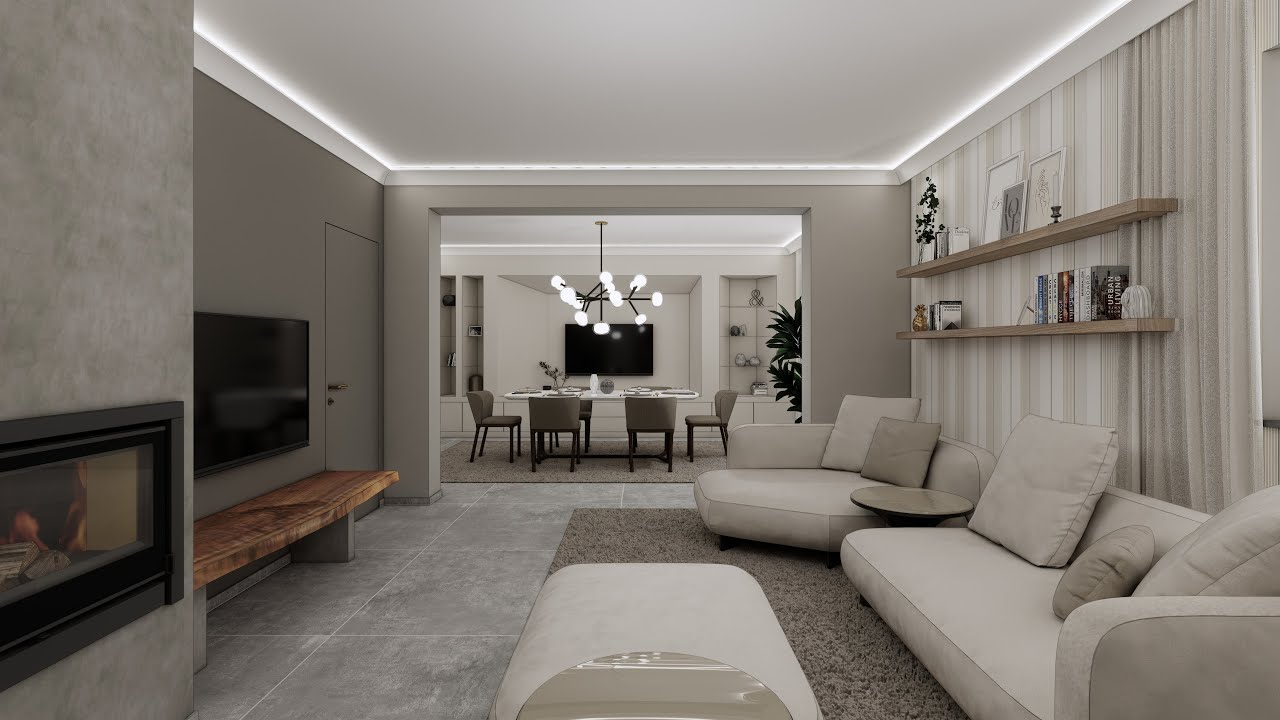 Come ho disegnato un interno con Sketchup + Enscape render - YouTube