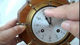 Schatz Glasenuhr SHIPS BELL 8 DAYS