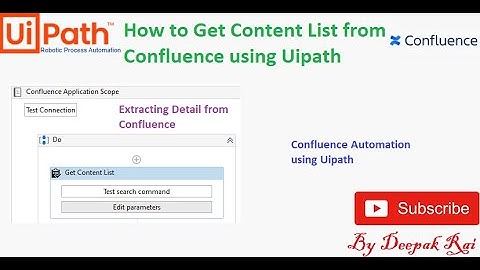 How to Get Content List from Confluence using Uipath | Confluence Automation