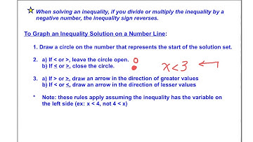 Solving Inequalities and Interval Notation