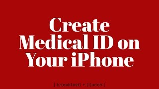 Create/Activate medical ID on your iPhone in case of emergency screenshot 1