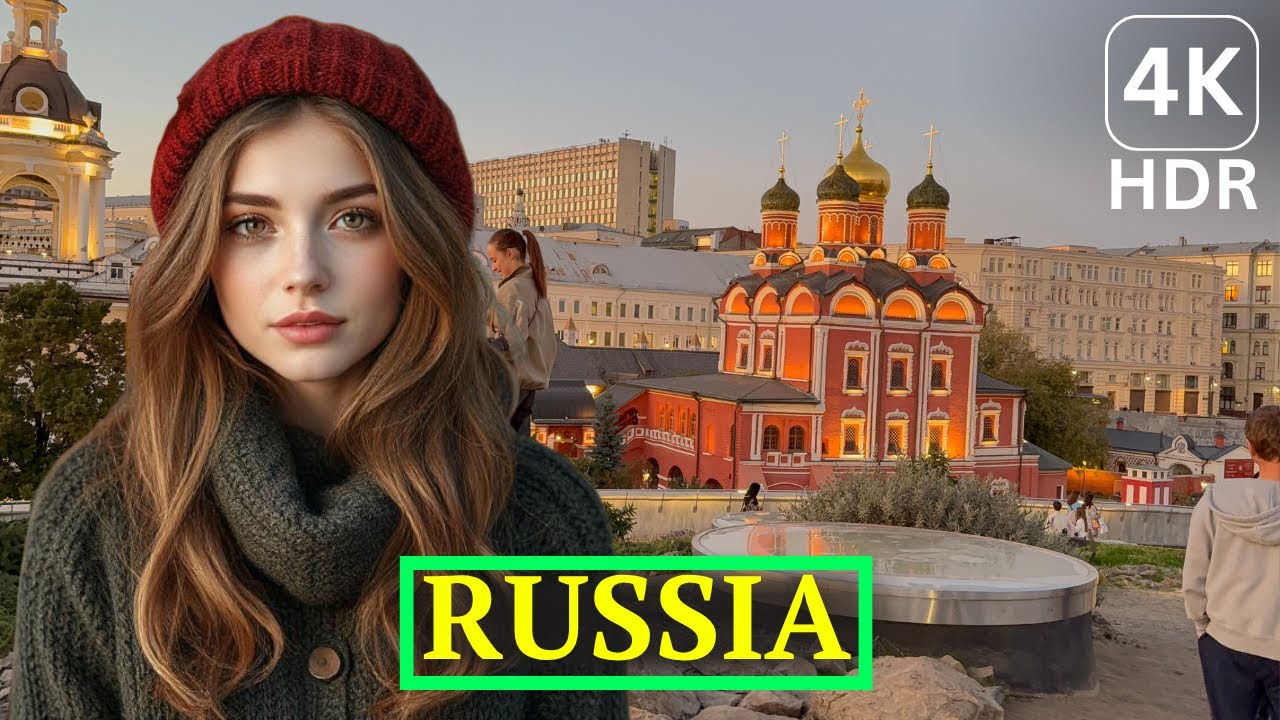 🔥Evening Moscow, After Work Walk to Red Square 4K HDR 