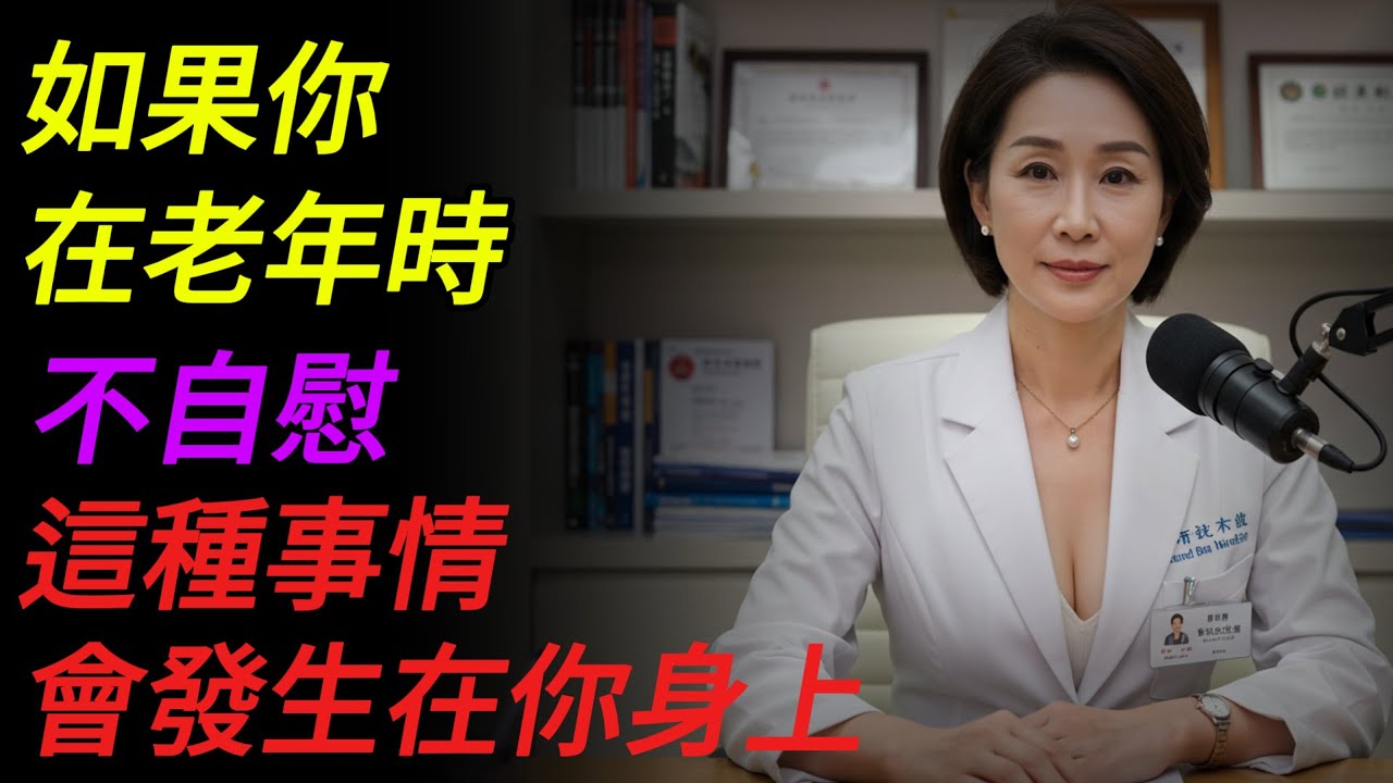 泌尿科醫師：如果你在高齡時不自慰，將會發生這些事｜長者建議