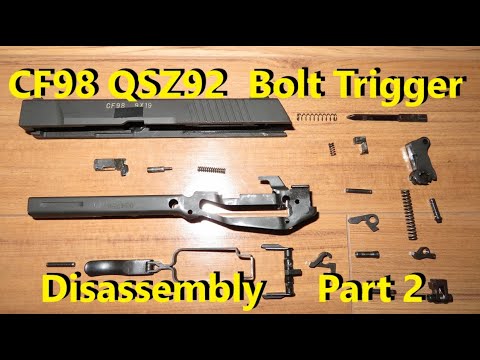CF98 Bolt & Trigger Full Monty disassembly & reassembly for cleaning ...