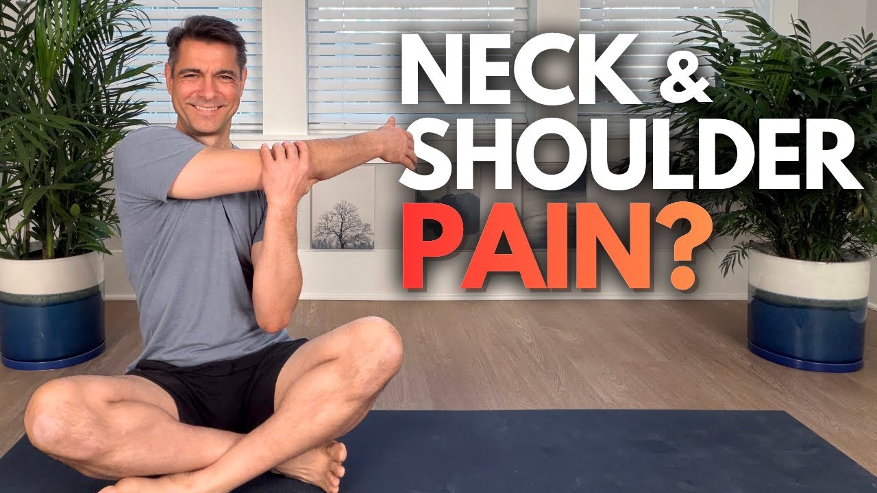 Быстрые упражнения на растяжку для снятия боли в шее, плечах и спине.