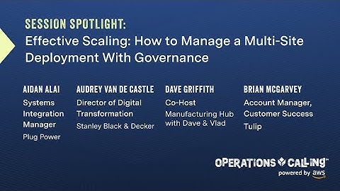 Effective Scaling: How to Manage a Multi-Site Deployment with Governance | Operations Calling 2023