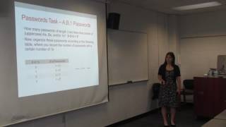 Dr. Elise Lockwood - Investigating Students' Generalizing Activity