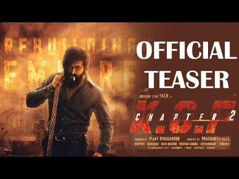 KGF chapter 2 teaser/Sanjay dutt/Prashant Neel..
