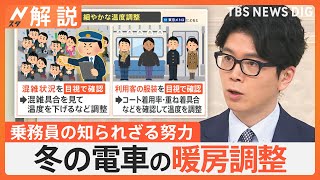 冬の電車の中は暑すぎる？ 通勤電車が26℃！ 対策は？ 暖房使わない電車があった！“深すぎる”で有名な…【Nスタ解説】｜TBS NEWS DIG