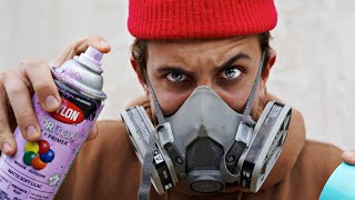 Painting My FIRST MURAL ! 🎨🧱(GivEAwAy)