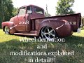 Wheel setup explained in detail for 1950 Chevy 3100 Truck!