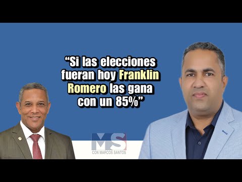 "Si las elecciones fueran hoy Franklin Romero las gana con un 85%"