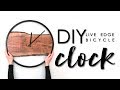 DIY Rustic Live Edge Clock