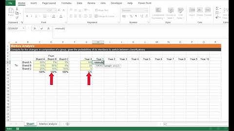 Markov analysis in Excel: Simulate future market shares, and more