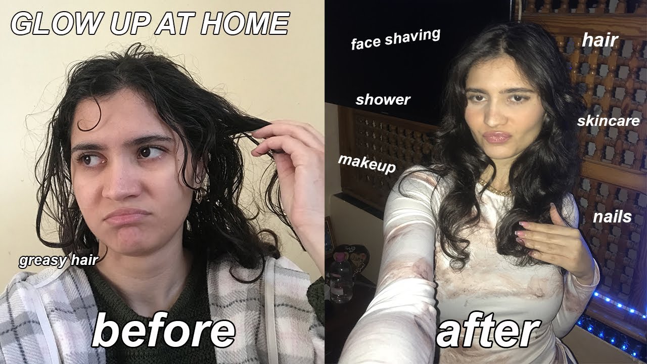 GLOW UP WITH ME (at home) 🧁🍭 تهليت فراسي و قاديت حالتي