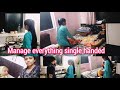 My *realistic *evening to *night routine with my newborn baby 👶।handle everything single handed 🤱