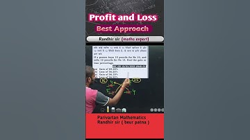 profit and loss || Best approach || Maths by Randhir sir || #railway #ssc #shortvideo #viral