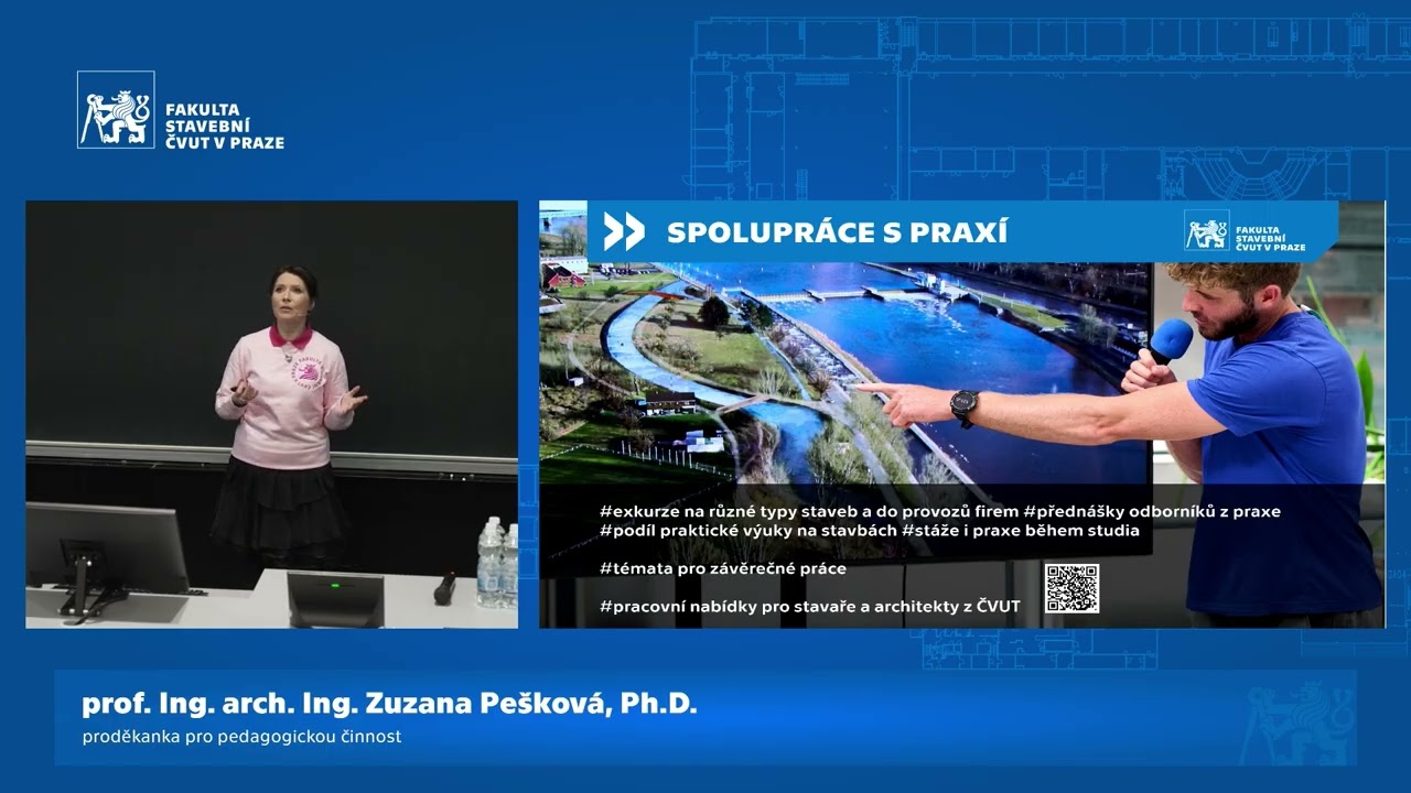 Záznam prezentace pro uchazeče o studium na Fakultě stavební ČVUT ze dne  24. 1. 2026