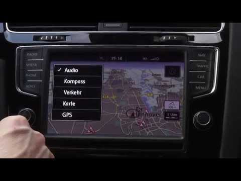 14 Volkswagen Discover Pro Infotainment Navigation Funktionstest Fahrbericht Im Golf 7 R Youtube