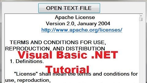 Tutorial 32 de Visual Basic .NET: Abrir texto de archivo en un cuadro de texto o richTextBox en V...