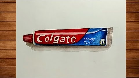 colgate drawing || How to draw 3d art colgate toothpaste || 3d drawing easy for beginners || 3d draw