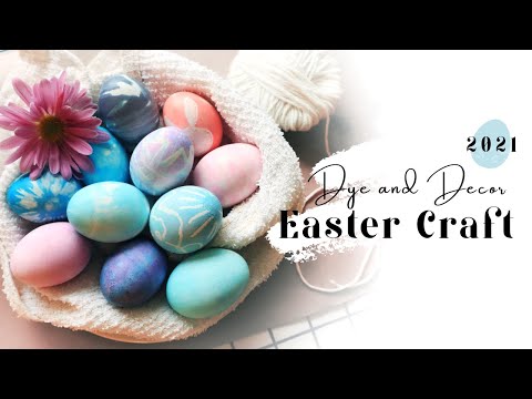 Video: Easter Holiday. Decorating Easter Eggs