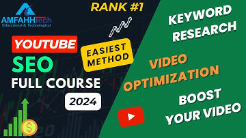 YouTube SEO 2024 | How To Rank YouTube Videos on #1 #amfahhtech #tech